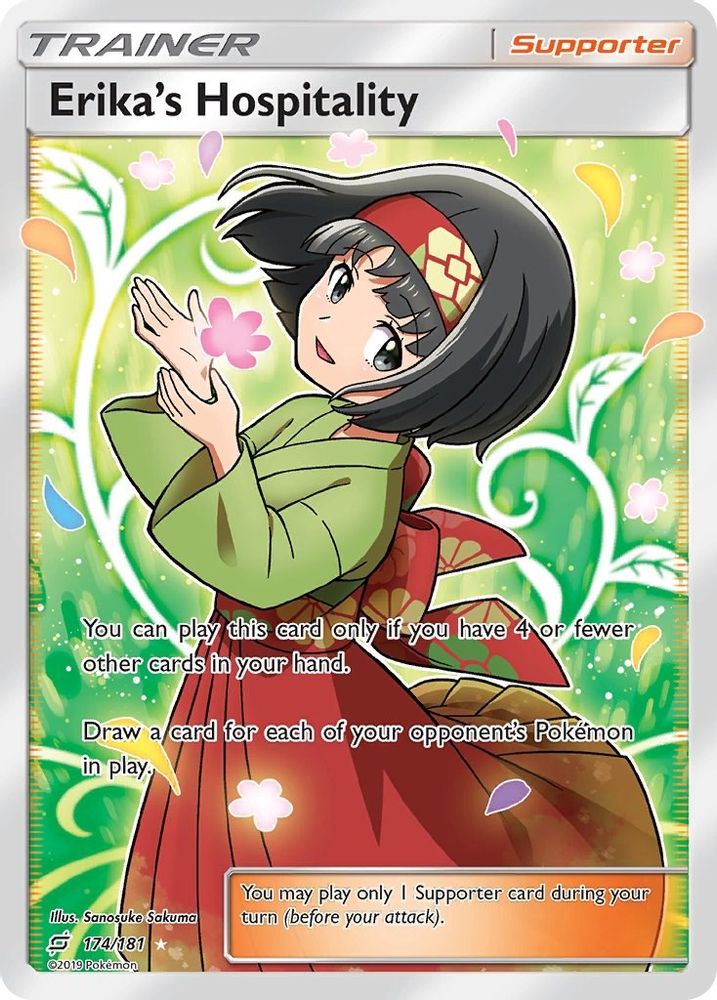 Erika's Hospitality (Full Art) - Holofoil SM Team Up - Ultra Rare