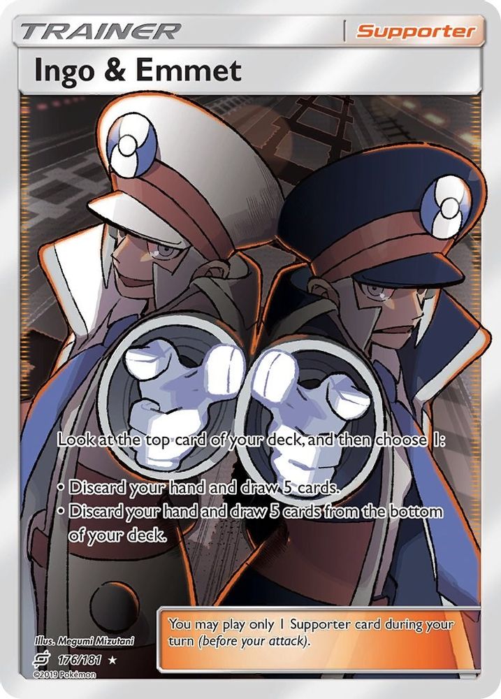 Ingo & Emmet (Full Art) - Holofoil SM Team Up - Ultra Rare