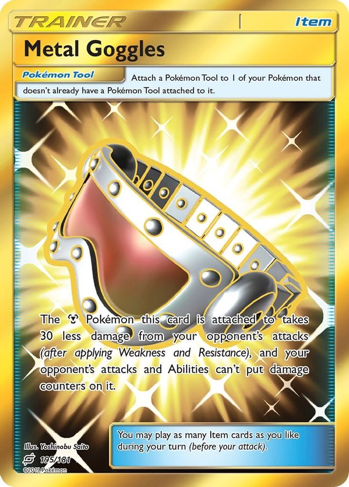 Metal Goggles (Secret) - Holofoil SM Team Up - Secret Rare