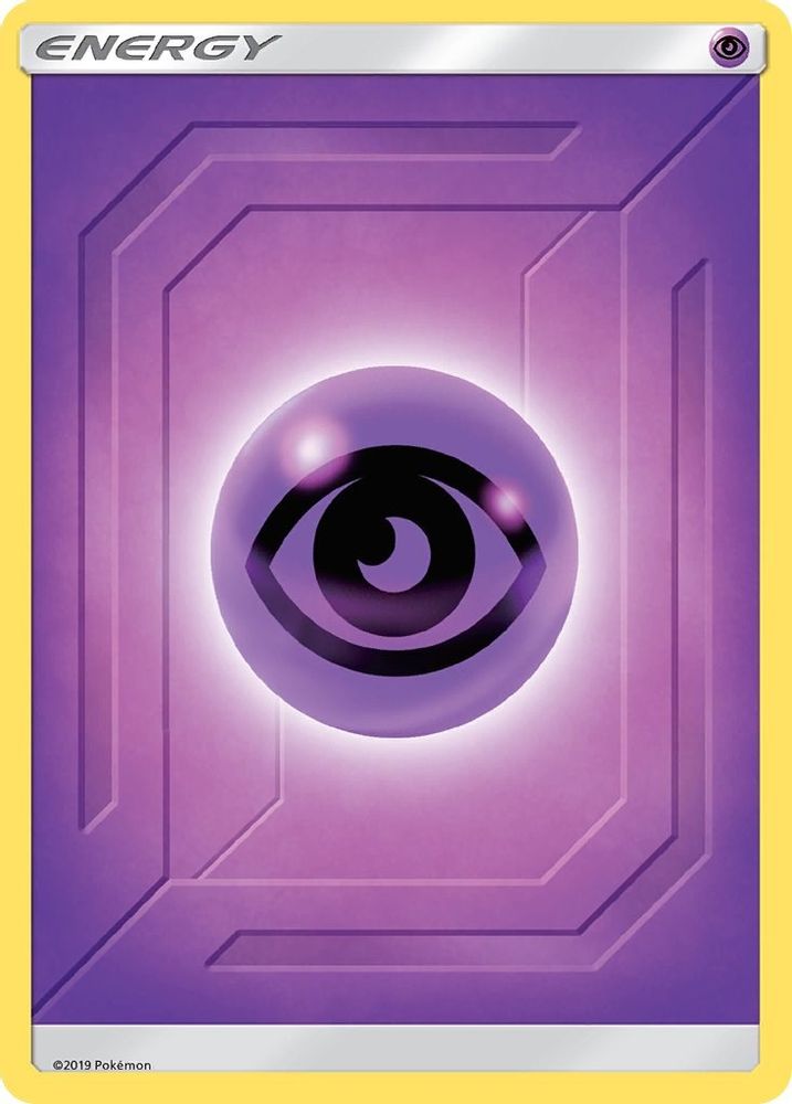 Psychic Energy (2019 Unnumbered) - Reverse Holofoil SM Team Up - Common