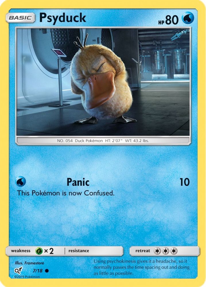 Psyduck (Holo Common) 007 - Holofoil Detective Pikachu - Common