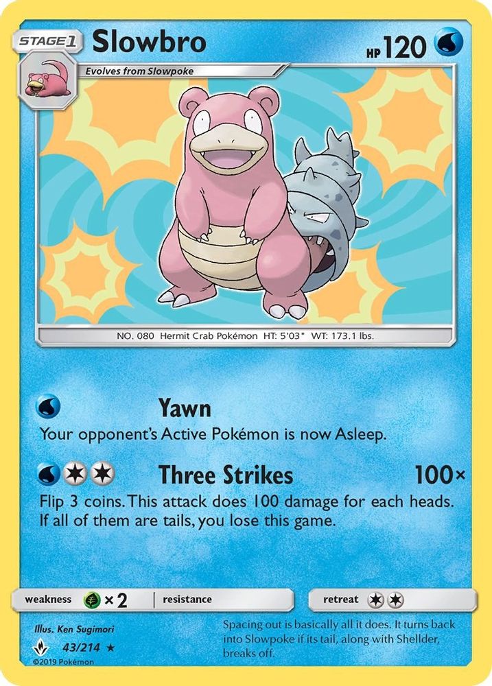 Slowbro 043 - Holofoil SM Unbroken Bonds - Holo Rare