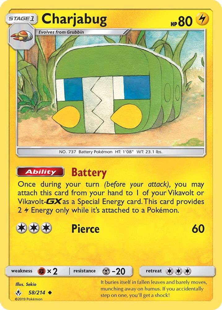 Charjabug/214 SM Unbroken Bonds - Uncommon
