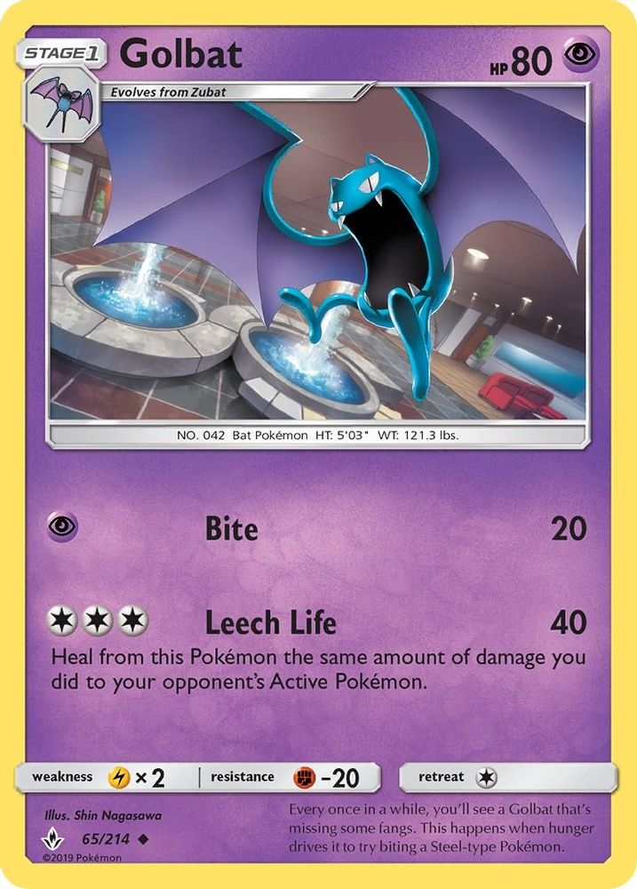 Golbat/214 SM Unbroken Bonds - Uncommon
