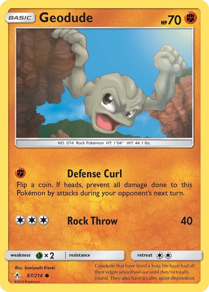 Geodude/214 SM Unbroken Bonds - Common