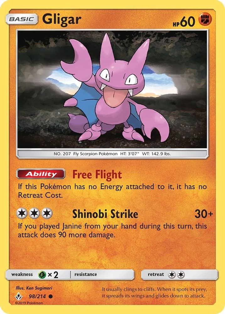 Gligar/214 SM Unbroken Bonds - Common