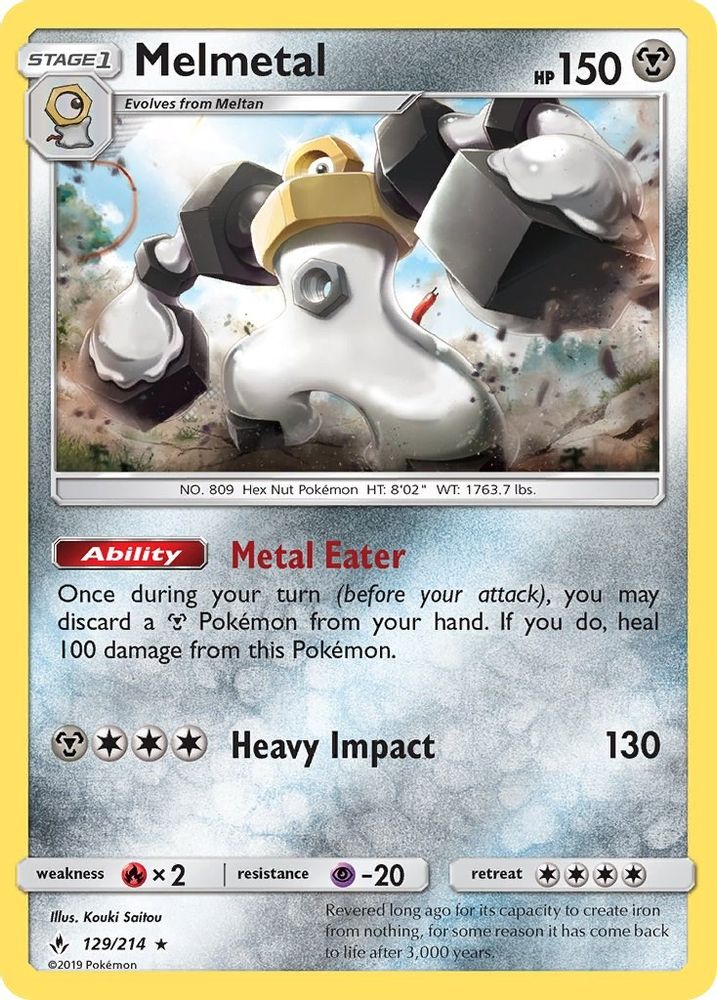 Melmetal - Reverse Holofoil SM Unbroken Bonds - Holo Rare