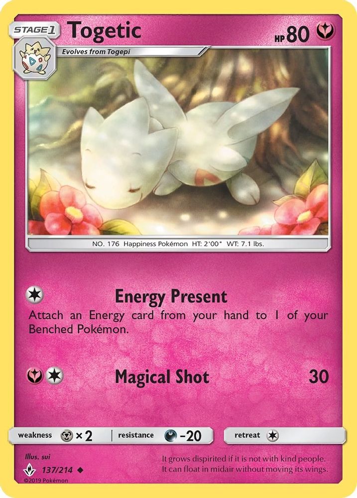 Togetic 137 SM Unbroken Bonds - Uncommon