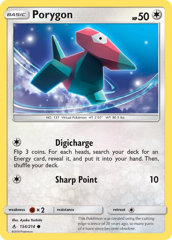 Porygon (154) (154) 154 SM Unbroken Bonds - Common