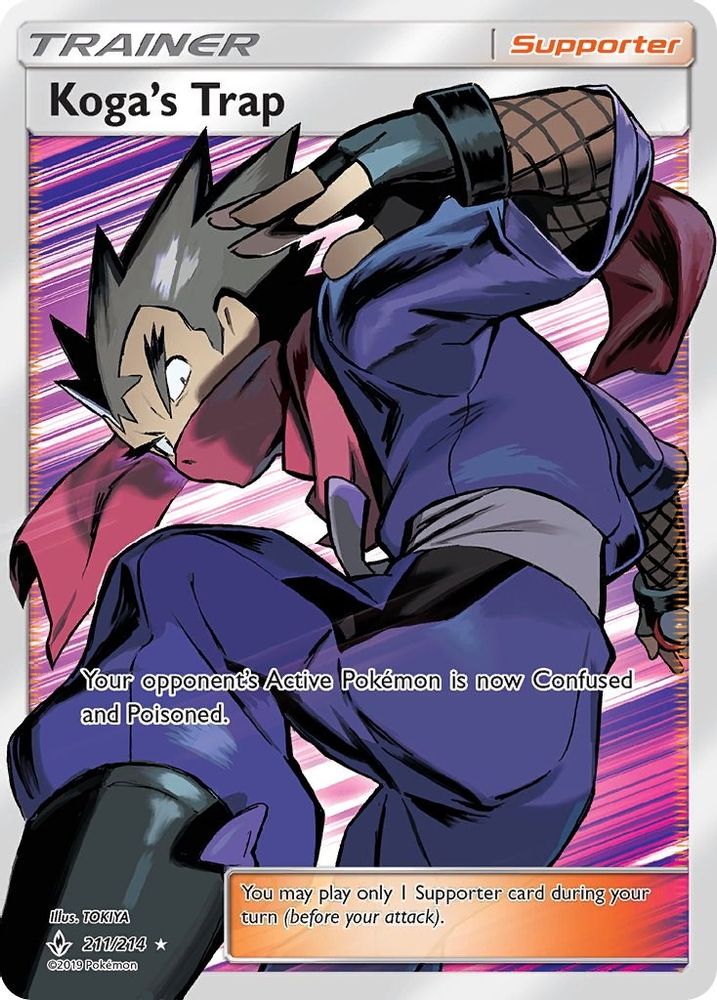 Koga's Trap (Full Art) - Holofoil SM Unbroken Bonds - Ultra Rare