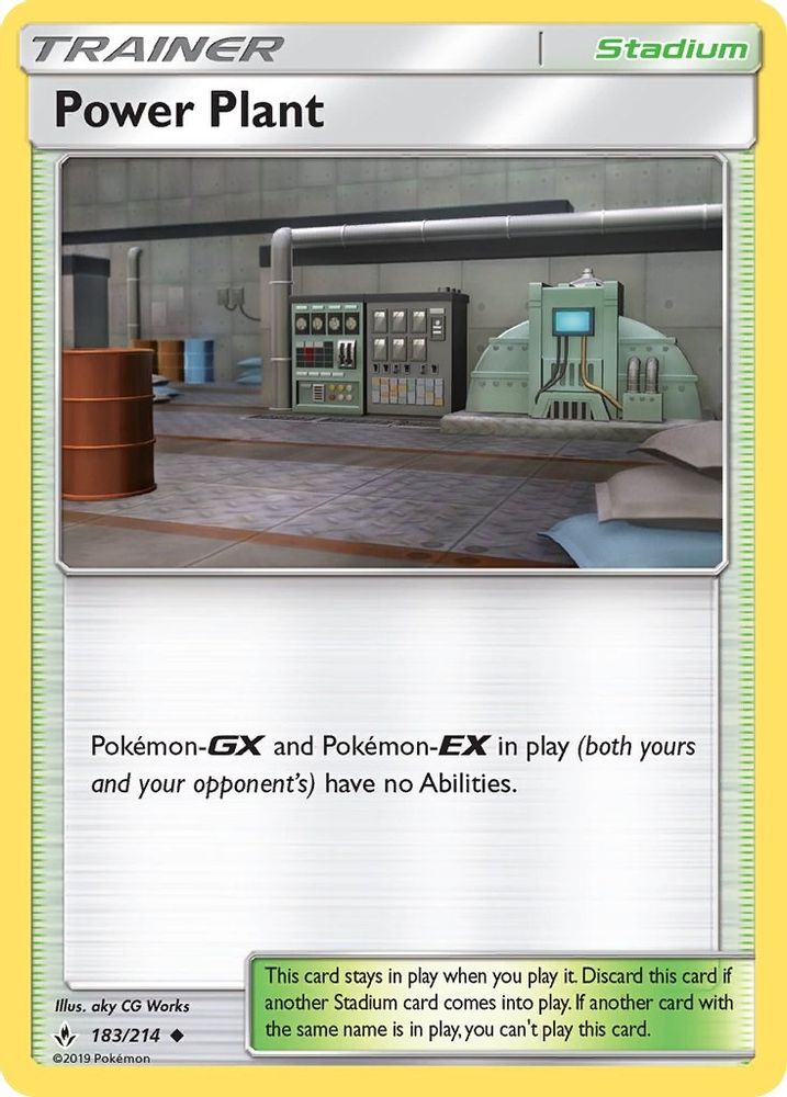 Power Plant 183 - Reverse Holofoil SM Unbroken Bonds - Uncommon