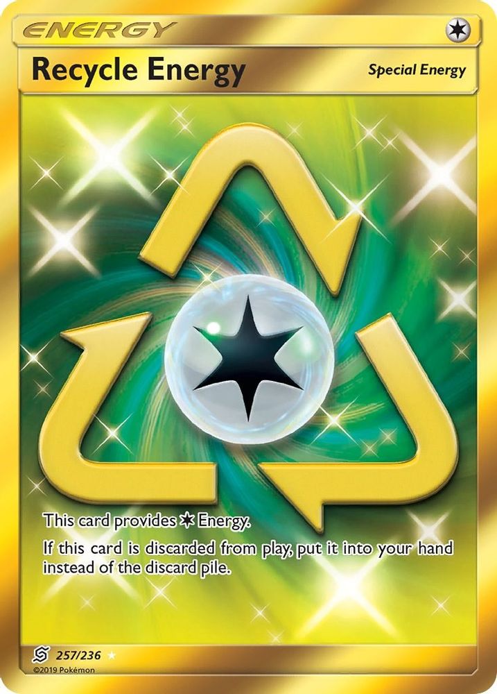 Recycle Energy (Secret) - Holofoil SM Unified Minds - Secret Rare