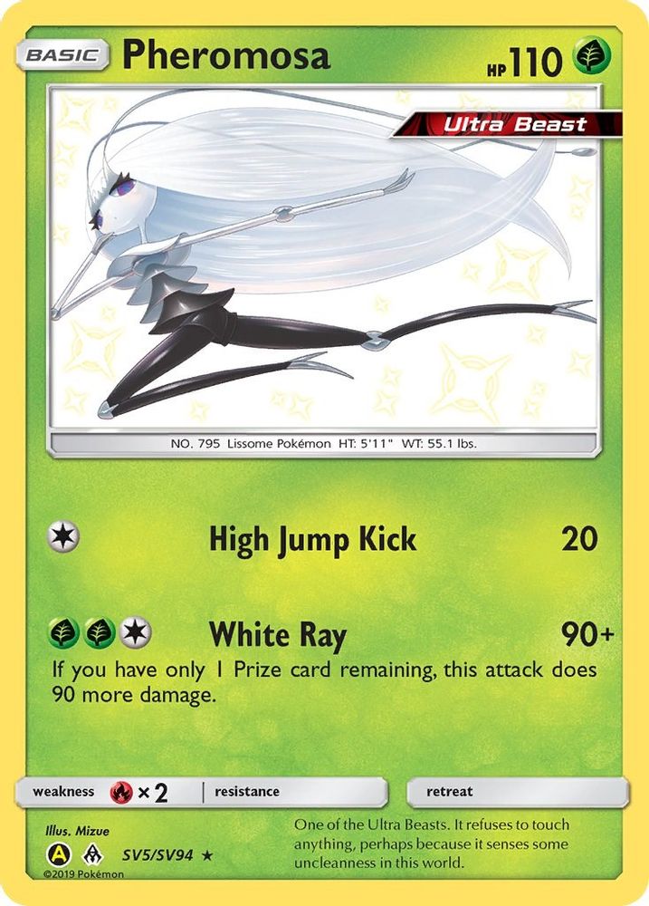 Pheromosa SV5 - Holofoil Hidden Fates Shiny Vault - Shiny Holo Rare