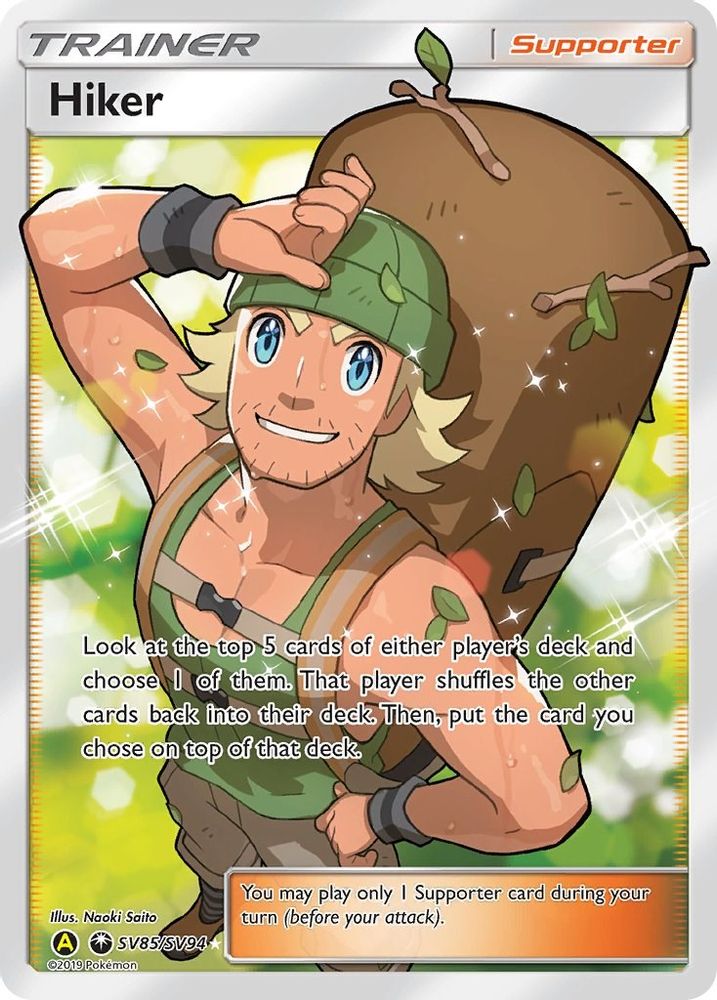 Hiker - Holofoil Hidden Fates Shiny Vault - Shiny Holo Rare