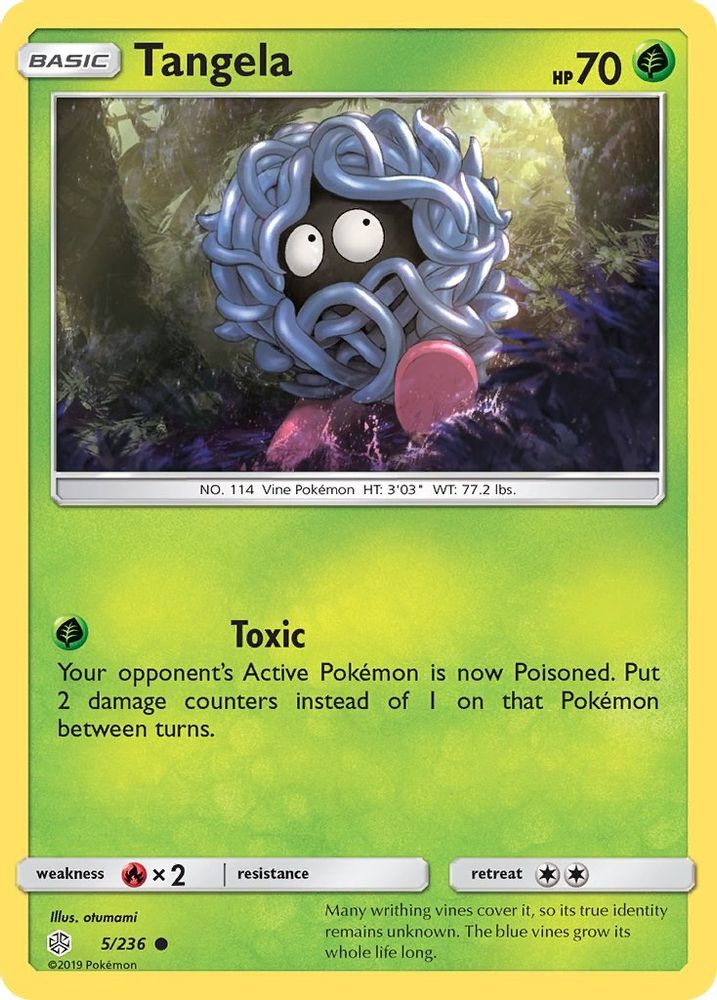 Tangela - Reverse Holofoil SM Cosmic Eclipse - Common