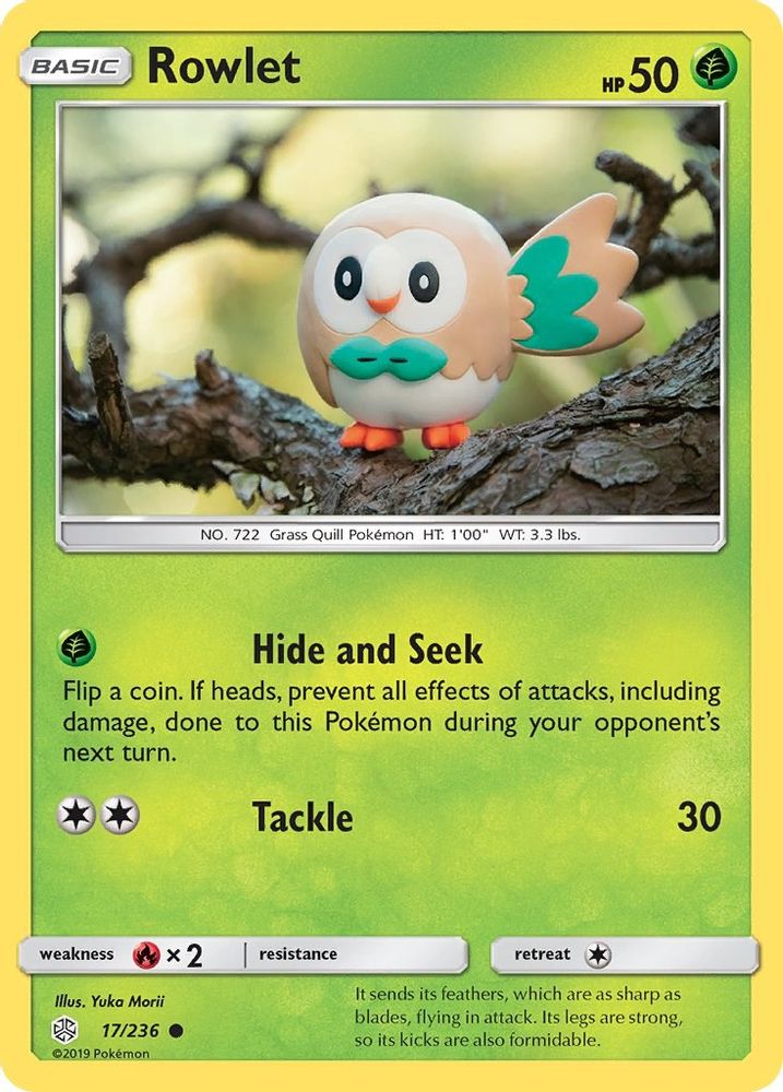 Rowlet 017/236 SM Cosmic Eclipse - Common