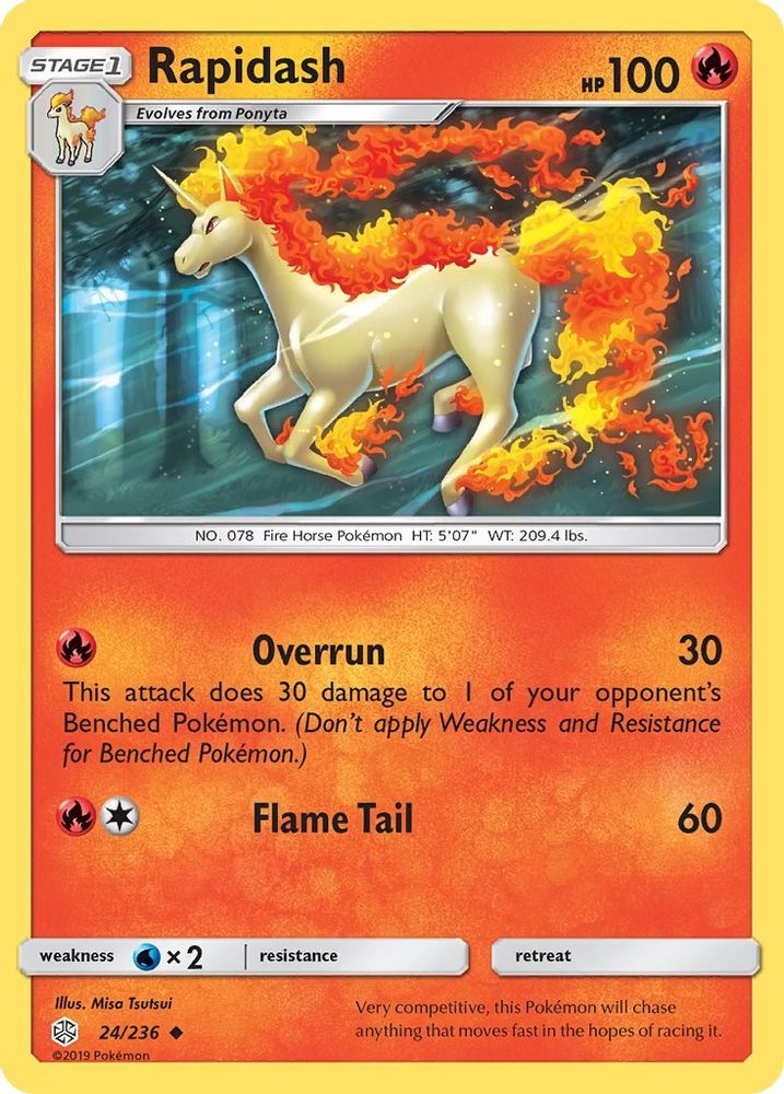 Rapidash 024/236 SM Cosmic Eclipse - Uncommon