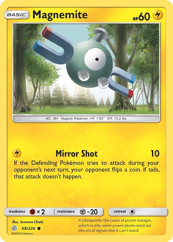 Magnemite 068 - Reverse Holofoil SM Cosmic Eclipse - Common