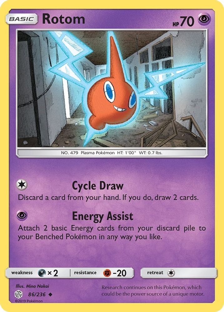 Rotom/236 - Reverse Holofoil SM Cosmic Eclipse - Uncommon