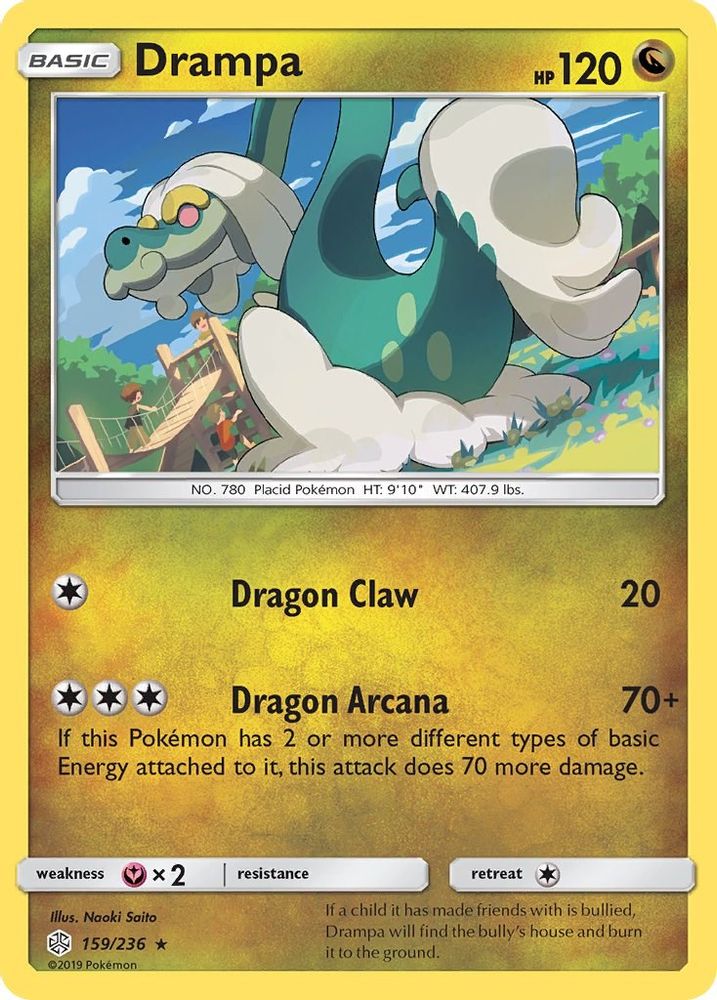 Drampa 159 SM Cosmic Eclipse - Rare