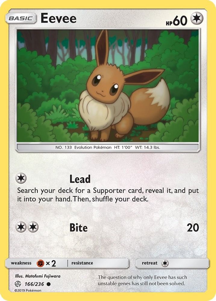Eevee 166/236 - Reverse Holofoil SM Cosmic Eclipse - Common