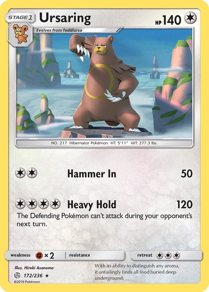 Ursaring - Reverse Holofoil SM Cosmic Eclipse - Rare