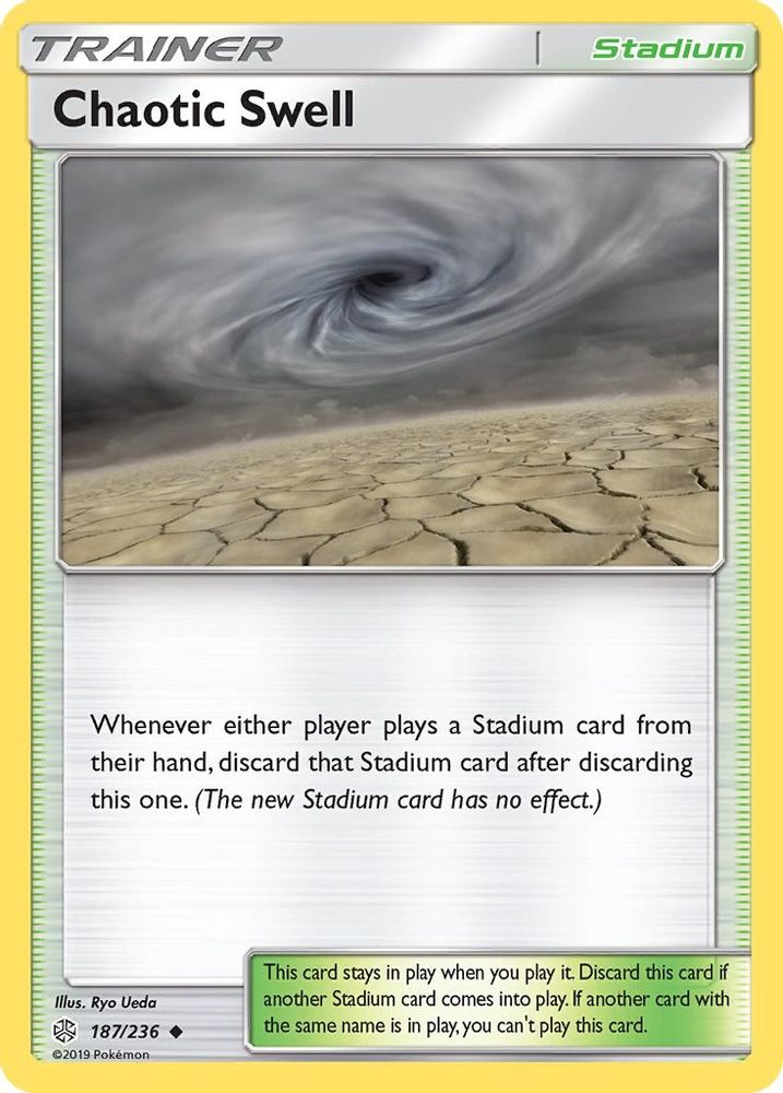 Chaotic Swell 187 - Reverse Holofoil SM Cosmic Eclipse - Uncommon