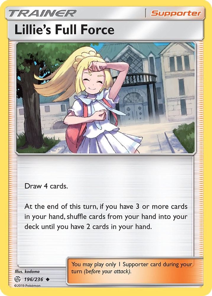Lillie's Full Force 196 SM Cosmic Eclipse - Uncommon