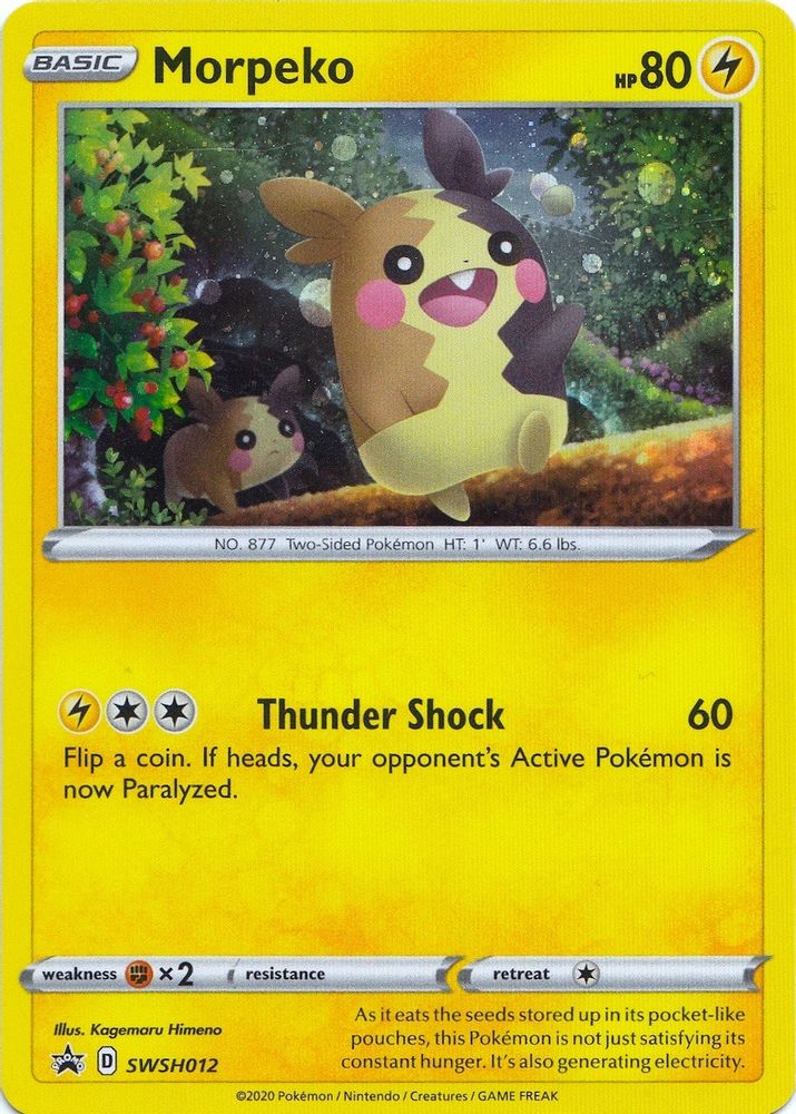 Morpeko SWSH012 - Holofoil SWSH Sword & Shield Promo Cards - Promo