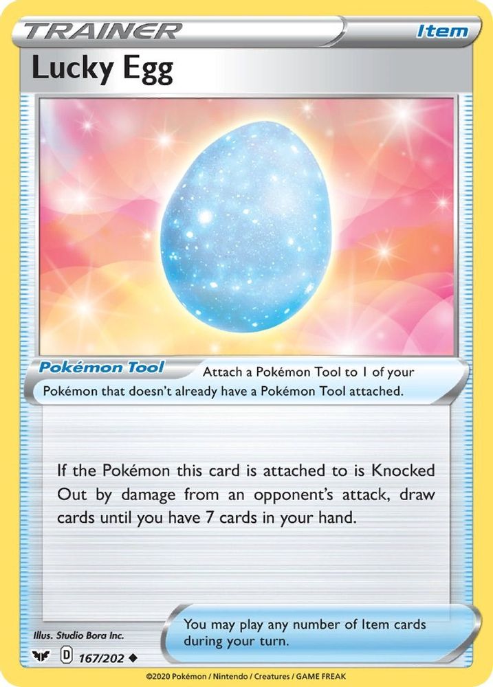 Lucky Egg 167 - Reverse Holofoil SWSH01 Sword & Shield Base Set - Uncommon