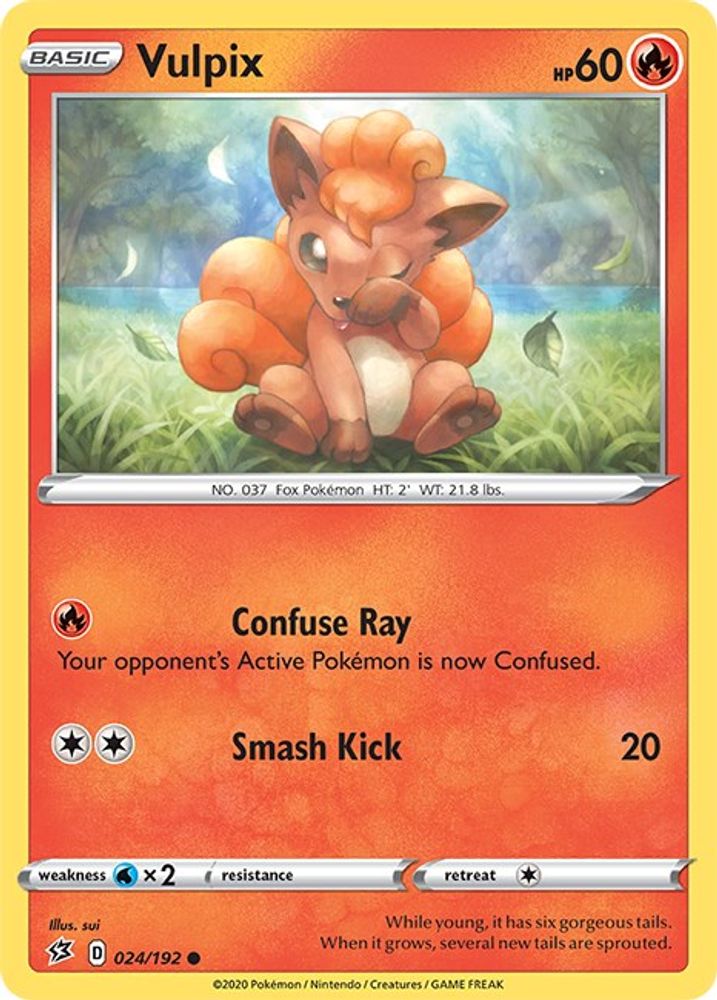 Vulpix 024 SWSH02 Rebel Clash - Common