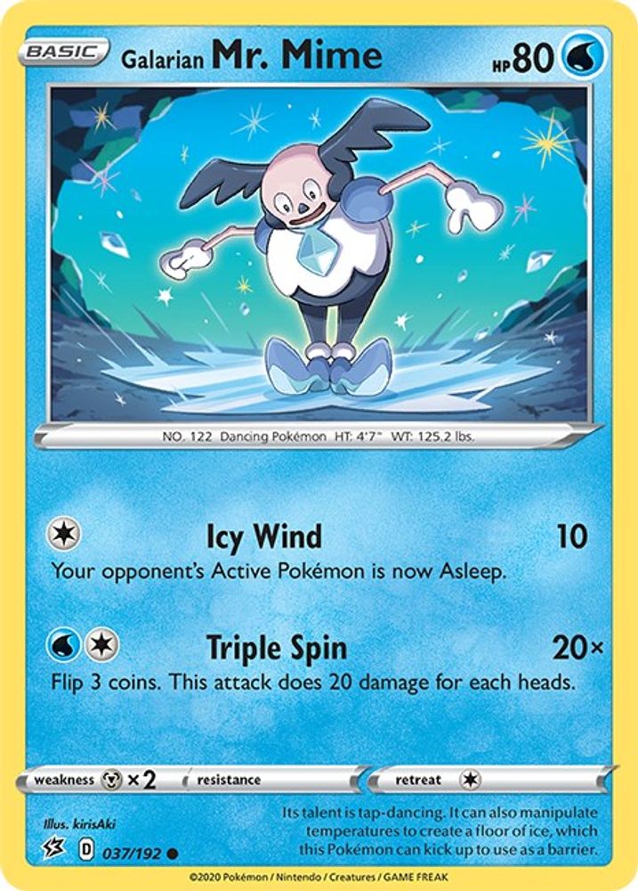 Galarian Mr. Mime 037 SWSH02 Rebel Clash - Common
