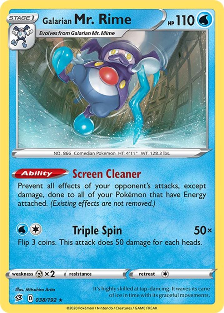 Galarian Mr. Rime 038 SWSH02 Rebel Clash - Rare