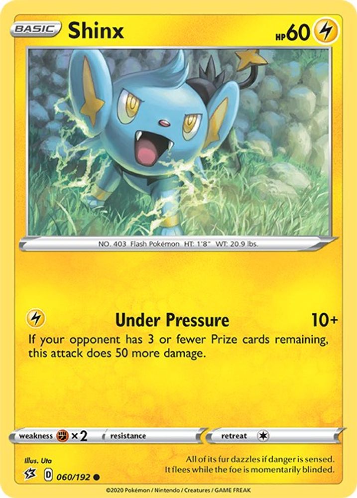 Shinx 060 - Reverse Holofoil SWSH02 Rebel Clash - Common
