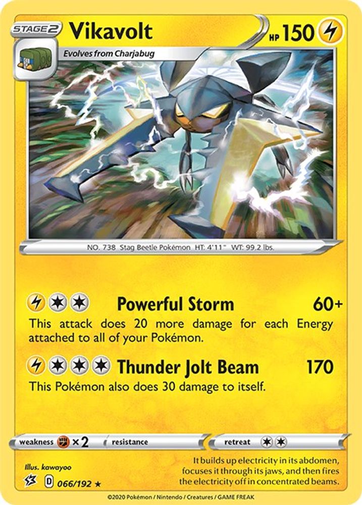 Vikavolt 066 - Holofoil SWSH02 Rebel Clash - Holo Rare