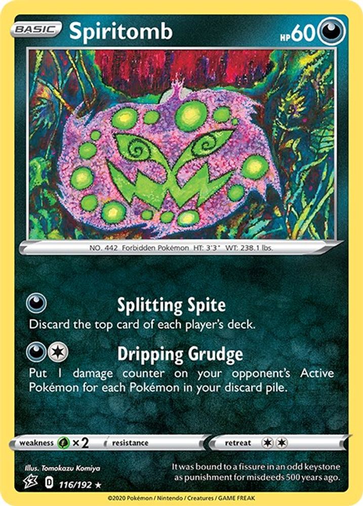 Spiritomb 116 SWSH02 Rebel Clash - Rare