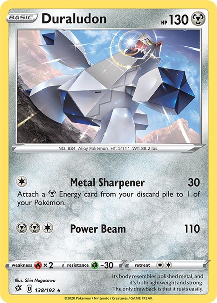 Duraludon 138 - Holofoil SWSH02 Rebel Clash - Holo Rare
