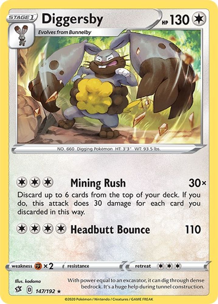 Diggersby SWSH02 Rebel Clash - Rare