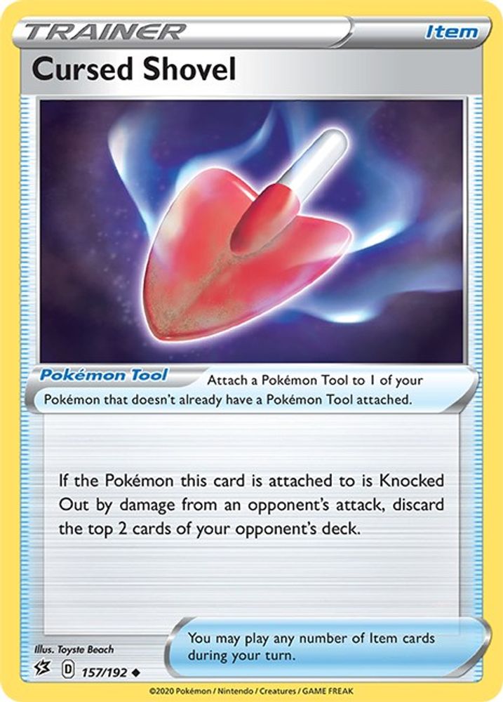 Cursed Shovel 157 - Reverse Holofoil SWSH02 Rebel Clash - Uncommon