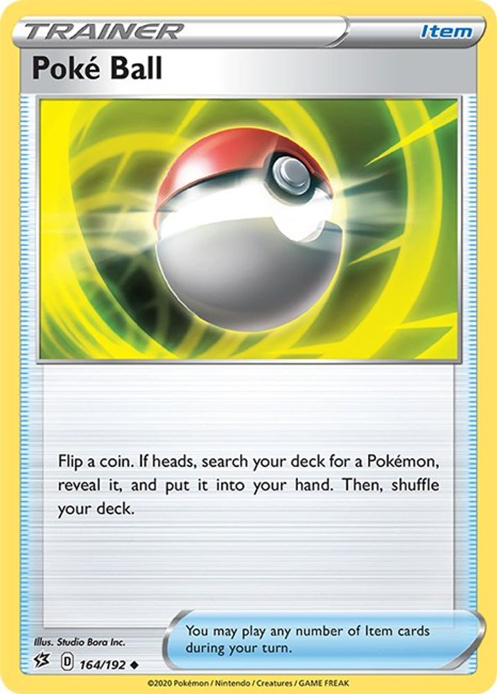 Poke Ball 164 - Reverse Holofoil SWSH02 Rebel Clash - Uncommon