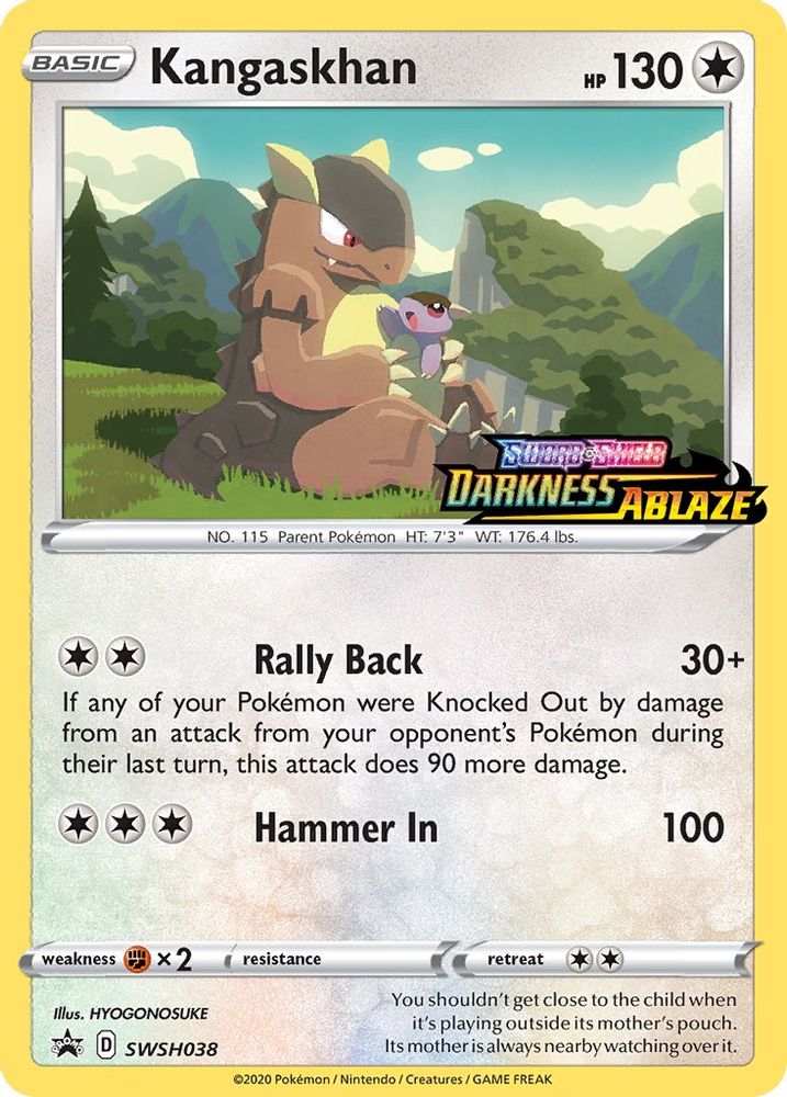 Kangaskhan - SWSH038 (Prerelease) - Holofoil SWSH Sword & Shield Promo Cards - Promo
