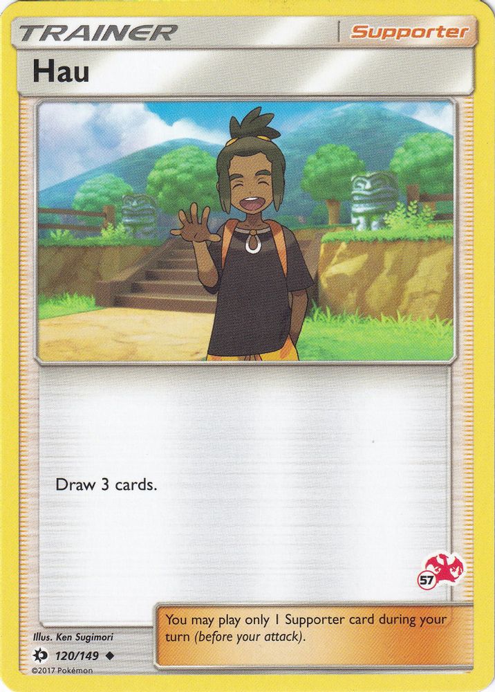 Hau - 120/149 (#57 Charizard Stamped)/149 Battle Academy - Promo