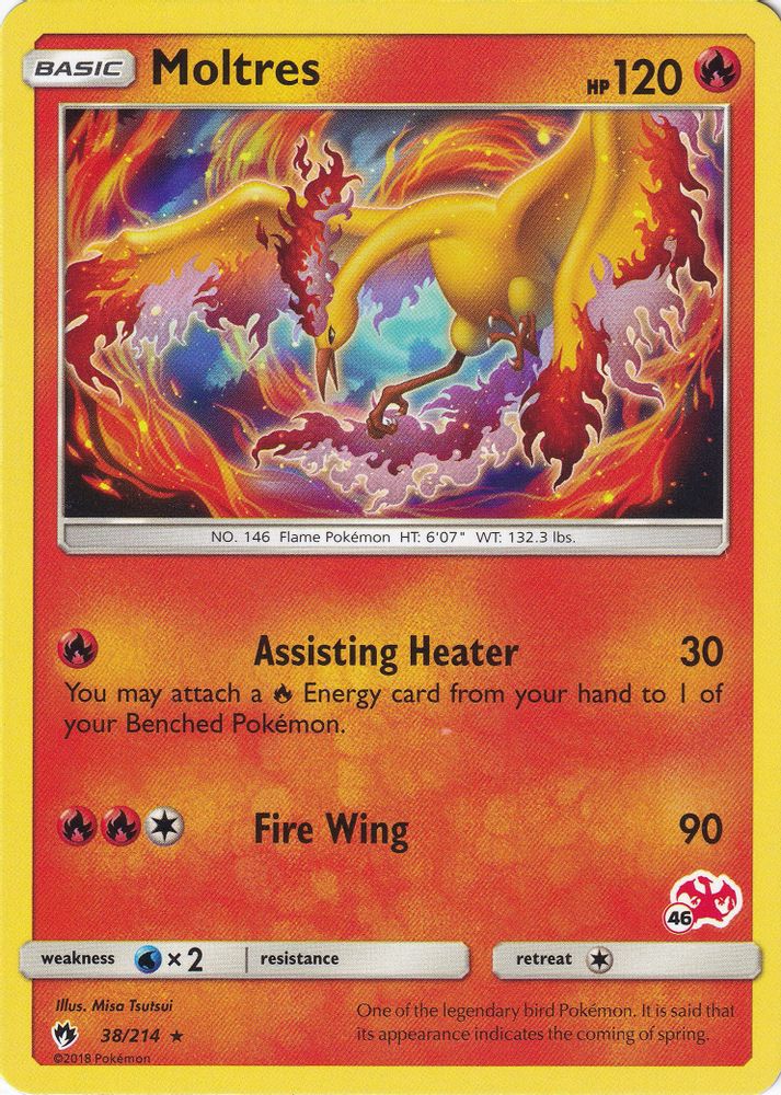 Moltres (#46 Charizard Stamped) 038/214 Battle Academy - Promo