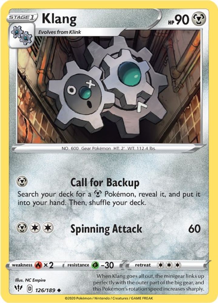 Klang 126 SWSH03 Darkness Ablaze - Uncommon