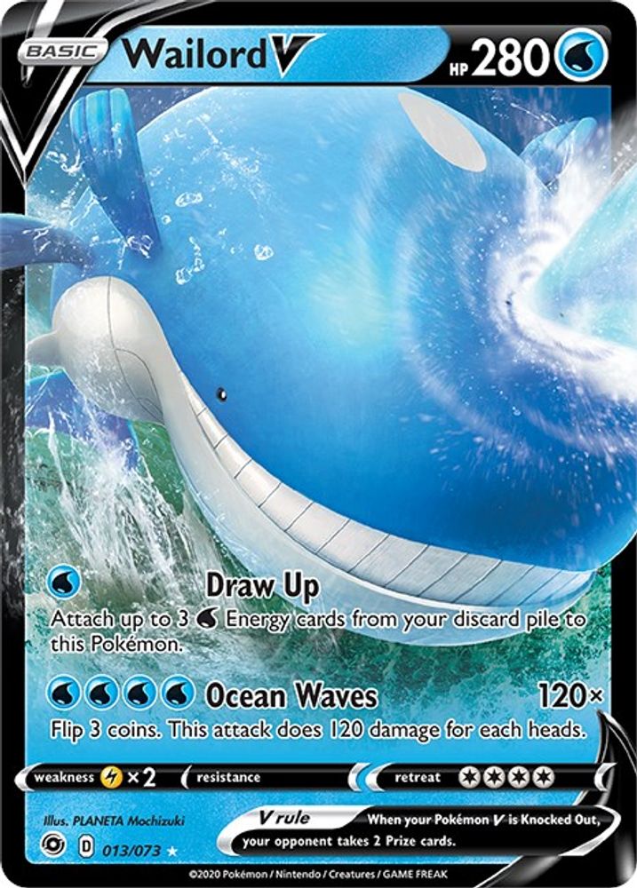 Wailord V 013 - Holofoil Champions Path - Ultra Rare