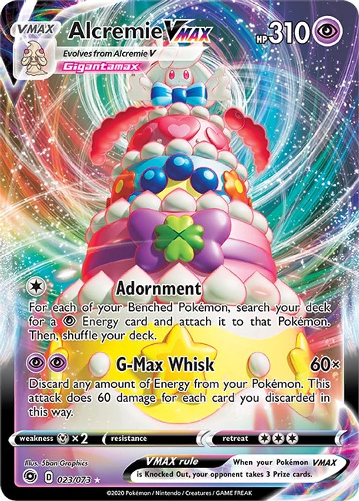 Alcremie VMAX 023 - Holofoil Champions Path - Ultra Rare
