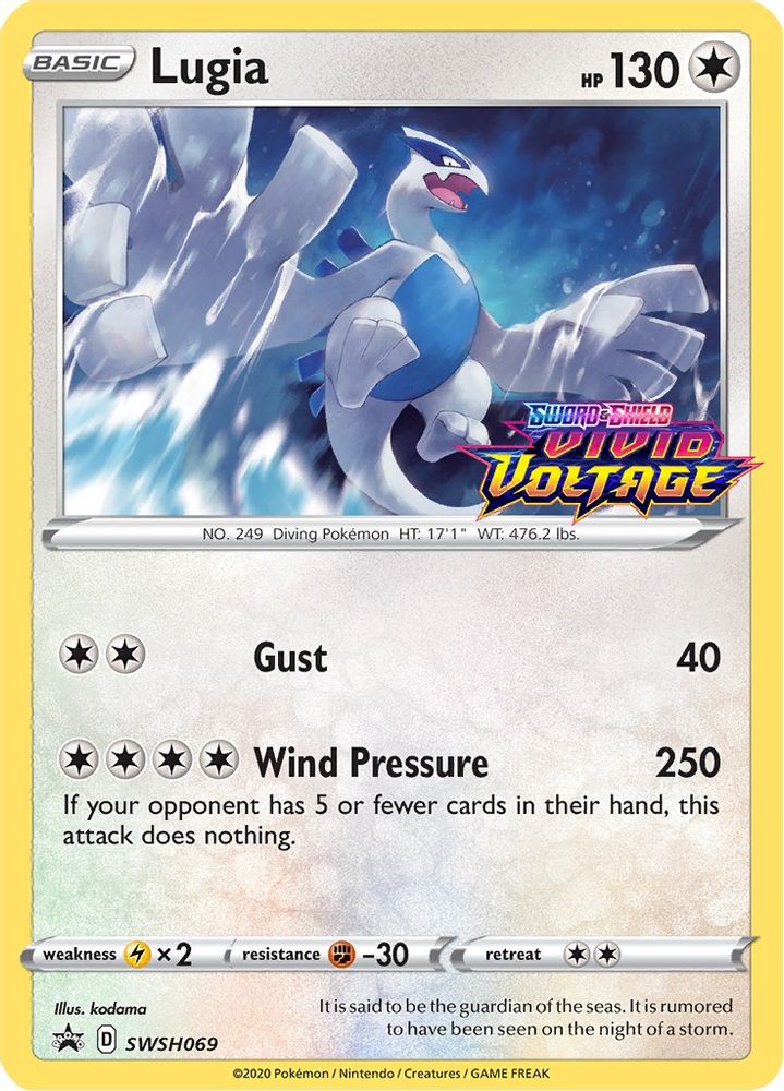 Lugia (Prerelease) SWSH069 - Holofoil SWSH Sword & Shield Promo Cards - Promo