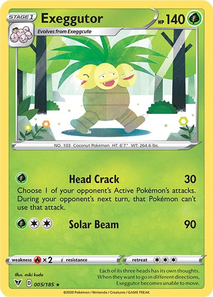 Exeggutor 005 SWSH04 Vivid Voltage - Rare