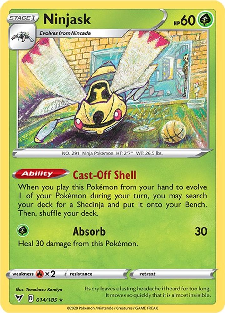 Ninjask 014 SWSH04 Vivid Voltage - Rare