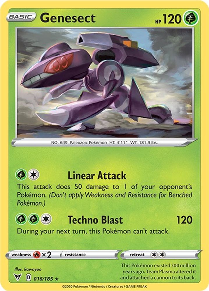 Genesect 016 - Holofoil SWSH04 Vivid Voltage - Holo Rare